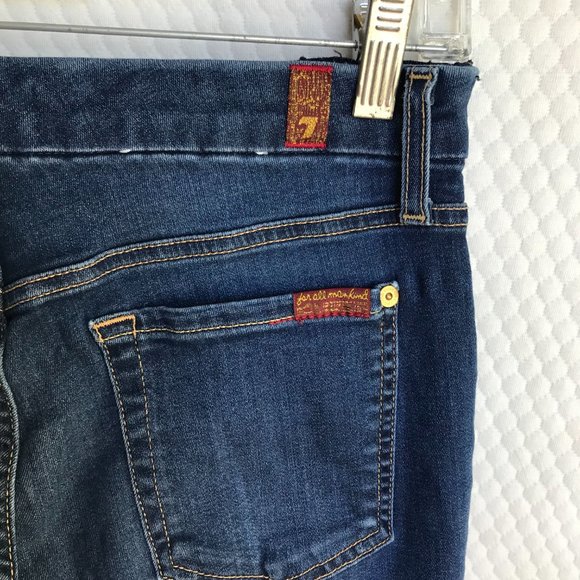 7FOR ALL MANKIND JEANS THE ANKLE SKINNY NW SZ 28 STRETCH - Picture 7 of 7